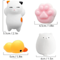 Miniatyrbillede 2 af 5: 24 stk. Mini Squishy Dyr Squishies Kawaii Søde Bløde Legetøj Stress Squeeze Legetøj