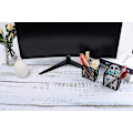 Miniatyrbillede 5 af 5: 2 stk. magnetisk blyantholder, net opbevaringskurv-arrangør med ekstra stærk magnet til køleskab, whiteboard, skabstilbehør, kontorartikler
