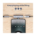 Miniatyrbild 4 av 5: 2-i-1 USB Typ-C till USB C/3,5mm Hörlursadapter Hörlurs DAC Ljudomvandlare 32Bit/384KHz Digital
