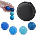 Magnetiska silikonbollar för vuxna och tonåringar, 4-pack stresslindrande sensoriska leksaker för autism, ADHD, ångest, kontorspresenter blue