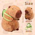 Miniatyrbild 3 av 7: Eummy Capybara Plyschleksak 23cm Simulering Capybara Bär Sköldpadda Ryggsäck Realistisk Mjuk Capybara Leksak Söta Gnagare Stoppade Djurdocka