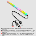 Miniatyrbillede 3 af 5: Pc Computer Til Sag Til Lysbjælke 5v 3pin 4pin Header Led Strip Lys Understøtter Aura