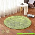 Baderomsmatte Sklisikker Absorberende Dusj Baderomsteppe Rundt Langt Hår 80cm diameter Fruit green