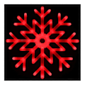 Pikkukuva 2 / 5: 40 cm LED Lumihiutale Monivärinen Valoriipus Snow Green