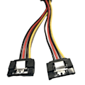 Miniatyrbillede 2 af 5: Pc Server Computer Harddisk 15-polet Sata 1 Han til 2 Hun Splitter Strømkabel