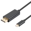 USB-C till Displayport (DP) adapterkabel 1,8 m Svart