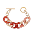 Miniatyrbillede 1 af 5: Shixin Hip Hop Overdrevet Tyk Led Kæde Armbånd Til Kvinder Ccb Materiale Store Brede Armbånd Mode Hånd Kæder Smykker S06-4