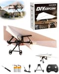 RC Papirfly Motor Kit DIY Modellfly Startsett med Gyrostabilisator Doble Propeller Sammenleggbart Elektrisk Fjernkontrollsett med 2 Set 2