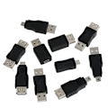 Miniatyrbillede 1 af 5: 10 stk. Mini-konverter USB-han til hun Micro USB-stikadapter