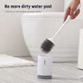 Pikkukuva 2 / 5: Ecoco WC-harja ja pidike -setti WC-harja Kylpyhuone Ontto Viemäripidike WC Pehmeä Puhdistusharja Sarja Caddyllä