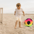 Miniatyrbilde 5 av 5: Fotball Regnbue Fotball Pvc Flerfarget Design Ball Sports Utendørs Basseng Strand Lekeplass Hage Spill Barn Gutter Jenter Leker 20 Cm (1 Ball Bare)
