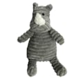 Miniatyrbild 1 av 5: Plush Hundeleksaker Djurformade Bita-Resistenta Pipande Leksaker Corduroy Hundeleksaker för Små Hundar Valpar Husdjur Träningstillbehör rhinoceros