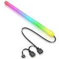 Miniatyrbillede 1 af 5: Pc Computer Til Sag Til Lysbjælke 5v 3pin 4pin Header Led Strip Lys Understøtter Aura