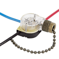 Miniatyrbillede 1 af 4: 3-pak Loftventilator Lysswitch Ze-110 Ventilator Switch 3-trins Hastighed Ventilator Switch Loft Træk Kæde Switch R