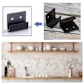 Miniatyrbillede 4 af 5: Keramiske flise display beslag plade holder spejl ophæng (sort/sølv) (20stk)