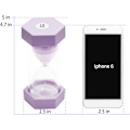 Miniatyrbillede 5 af 7: Timeglas Sand Timer, Sand Timer, Timeglas Børns Timeglas Timer Timeglas Sæt Farverigt Sandur Køkken Timer Purple 10 min