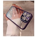 Miniatyrbild 3 av 3: Lyxigt Glitter Diamant Transparent Skal För iPhone 14 13 12 11 Pro Max Plus Linsskydd Stötsäkert Bumper Skal For Iphone 12 pro max
