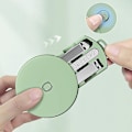 Miniatyrbild 3 av 5: Bärbar manikyrset pedikyrkit nagelklippare i rostfritt stål verktyg resefodral presentask nagelsaxset hushåll
