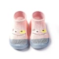 Miniatyrbillede 1 af 5: Tå Slippers Strømper Sko Skridsikre Indendørs Bomuld Tynde Baby Første Gå Sko Til Pink 26-27