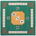 Miniatyrbilde 1 av 3: Skrivebordsmatte Tepper Bordmatter Mahjong Bordduk Spill Bordplate Deksel Mahjongg Tilbehør Dominobrikker Sklisikker Matte