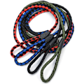 Miniatyrbilde 2 av 5: Hundeforing av nylon, tau for hunder, treningsforing for mellomstore og store hunder med rustfritt stålspenne, 1,5 m lang og 1,2 cm bred (svart)