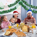 Miniatyrbillede 4 af 5: 20 stk. Juleguirlande af glimmer - metallisk guirlande - skinnende juleguirlande