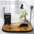 Miniatyrbillede 2 af 5: Skildpadde Varmelampe Solplads Lampe, UVA UVB Lys Lampe, Varme Spotlight Reptil Lys Akvarium Solplads Lys Med Holder til Skildpadde Klokke Skildpadde Slange Li EU Standard Plug