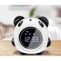 Led Panda Alarm för barn, digital väckarklocka för barnrum med display