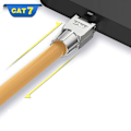Pikkukuva 4 / 4: 2 kpl RJ45 Cat7 liittimiä, työkaluton suojattu modulaarinen verkkoliitäntä asennukseen