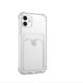 iPhone 12 deksel med kortholder TPU gjennomsiktig