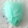 Miniatyrbillede 1 af 5: 50 stk. Fluffy Tyrkisk Marabou Fjer 10-15 cm Tyrkiske Fjer Dekorationstilbehør Til Smykker Tøj Bryllupsfjer DIY Håndværk And Green Cashmere