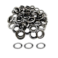 Miniatyrbilde 2 av 5: 14 mm Jernmaljer Grommet og Skiver Gunmetal Black 50 pcs x 14mm