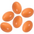 Miniatyrbilde 1 av 5: Høns Egg Fake Høns Egg Set Trefalske Egg Hjelp Verpehøns Gårdsverktøy Fjærkre Reir Dummy 6 Stykker