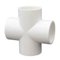 Miniatyrbillede 1 af 4: 10 stk. PVC 4-vejs kryds til bygning af robust drivhusramme, møbler, forbindelser 20 mm