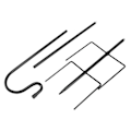 Miniatyrbillede 3 af 5: Hyrdestænger, 2-pak Hyrdestang Fremstillet Af Metal Til Udendørs Fuglefoder Hanger, Solcellelamper