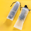 Miniatyrbillede 4 af 5: Beam Mund Vandafvisende Paraply Opbevaringspose Plastikpose Snørepose Gennemsigtig Pose Ude Opbevaring Bil Vådt Paraplypose