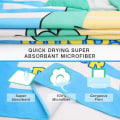 Miniatyrbild 4 av 4: Barn Poncho med Huva Strandhandduk Badrock Bad Dusch Simbassäng för Flickor Pojkar Barn Småbarn 2-8 År