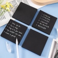 Miniatyrbillede 3 af 5: Sorte klæbende noter, 10 stk. Simple Sticky Notes Marker Flags Selvhæftende Memo Pads-k