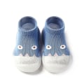 Miniatyrbillede 1 af 5: Tå Slippers Strømper Sko Skridsikre Indendørs Bomuld Tynde Baby Første Gå Sko Til Blue 20-21