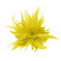 Miniatyrbillede 1 af 5: Fjer Tørklæde Klips Nål Gåsefjer Blomster Broche Nål Tørklæde Spænde til Kvinder Bright Yellow