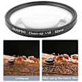 Miniatyrbillede 4 af 5: 52mm 10X Makroobjektiv Filter til GoPro HERO 7/6/5