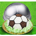 Miniatyrbilde 5 av 5: Stor 3D Nyhet Sports Fotball Ball Metall Kake Baking Pan Form, Fotball Form Kakeform Badebombe Form 9-tommer