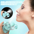 Miniatyrbilde 3 av 7: Vannsprayflaske Misting Vannflaske Sport Vannflaske for Utendørs Hydrering 580ml Drikkeflaske med Flip Straw, for Fukting Kjøling Glossy Blue