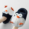 Pikkukuva 3 / 3: Naisten söpöt pingviini-eläinsandaalit Uutuus Mukavat Karvaiset Sandaalit Pehmeät Plushiset Talviset Lämpimät Kotisandaalit 7.5-8