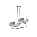 Miniatyrbillede 1 af 3: Rustfrit Stålske Rest Holder, Vertikal Madlavningsredskab Hvile Ske Rest Øse Holder Med Bakke 1stk