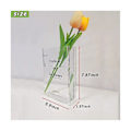 Miniatyrbillede 4 af 5: Bog Vase Akryl Vase Ins Blomst Hjem Indretning Europa Moderne Hydroponisk Desktop Ornament Gave, Transparent Sort