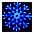 Miniatyrbillede 1 af 5: 40 cm LED Snefnug Flerfarvet Lys Vedhæng Snowflake Light Blue
