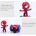 Miniatyrbilde 3 av 5: Dansende Spider-man Robotleker, Spin Robot Interaktivt Lekebil Med Fargerike Blinkende Lys Og Musikk, Interaktive Pedagogiske Gaveleker For 3 4 5 6 7 Y