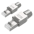 Pikkukuva 1 / 4: 2 kpl RJ45 Cat7 liittimiä, työkaluton suojattu modulaarinen verkkoliitäntä asennukseen