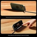 Miniatyrbilde 3 av 11: 2-i-1 Usynlig Stativ Ladekabel, Multiladekabel med Type C Multi-Vinkel Justerbart Stativ, 240W Hurtiglading C til C